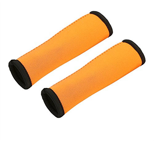Paddelgriffe,Tbest Paddelgriffe,Paddel Griff,Kajak Paddel Griffe 15Cm 1 Paar Anti-Rutsch-Tauchen Stoff Kanu Paddel Griffe Für Effiziente Paddeln(Orange)