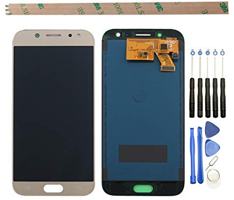 HYYT Écran tactile LCD de rechange pour Samsung J5 2017 J530 J530F J530S J530K J530L J530FM J530Y J530YM J530F/DS J530Y/DS 530Y/DS 5,2 avec un ensemble d'outils (or)