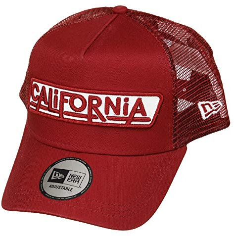 New Era Trucker Cap USA Patch California Rot, Size:ONE Size