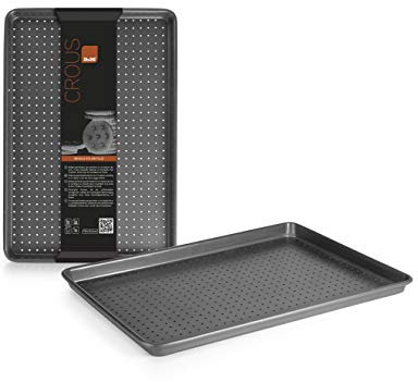 Ibili 835539 Bandeja RECTANG.Perforada CROUS 39X27, Stainless Steel, Multicolor