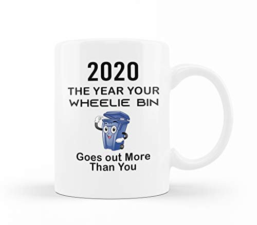 VIROSA 2020 The Year Your Wheelie Bin Goes Out More Than You Mug, Funny Sarcastic Mug