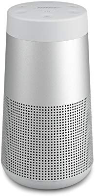 Bose SoundLink Revolve (Serie II) Tragbarer Bluetooth®-Lautsprecher, kabelloser, wasserabweisender Lautsprecher mit 360-Grad-Sound, Silberfarben