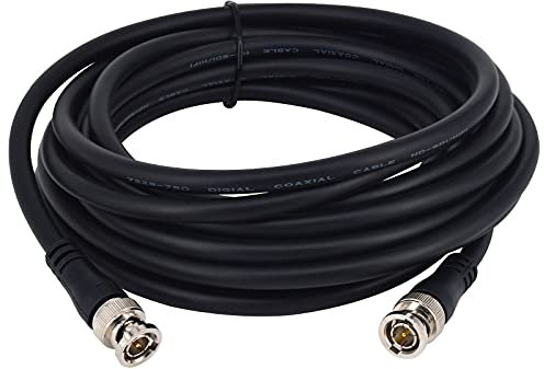 Kaunosta SDI Cable BNC Male to BNC Male Coaxial Cable 16.4FT/5M for 4K HD SDI BMCC Video Camera Monitor Recorder