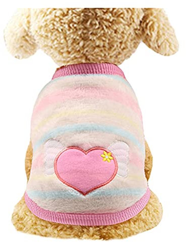LIANYG Hundepullover Fleece Haustier Hund Kleidung for Hunde Kleidung Warme Hund Weste Hemd Puppy Cat Kleidung for Hunde Mantel Hoodie Haustiere Kleidung Katzenpullover (Color : 4, Size : XXS)