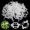 Vesaneae 100 Stück Kunststoff Pflanzen Clips, Garten Clips, Weiß Rebe Clips, Pflanzen Stamm Unterstützung Clips, Stabile Pflanzenclips, Gemüse Pflanze Unterstützung, Clip für Tomaten, Pflanze, Gemüse