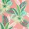 Arthouse Miami Tropics Pink & Green Wallpaper, Exotic Design with an Array of Greens on a Gorgeous Pink Background, 921405