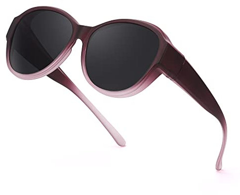 LVIOE Polarisiert Überzieh-Sonnenbrille Damen Herren Fit Over Sonnenbrille zum Aufstecken UV400 Schutz CAT 3