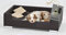 Rohrschneider Hundesofa Candy | Hundebett Couch für ultimativen Komfort | Hunde Kissen mit Rand ideal als Hunde Reisebett | Hundkorb und Hundebett kleine Hunde (Braun)