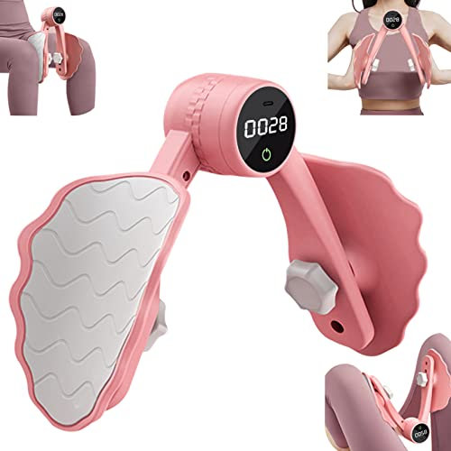 HUYIWEI Hip Trainer, Allenatore per Muscoli del Pavimento Pelvico,Tre regolazioni di intensità e smart chip, Attrezzo Per Glutei Multifunzionale, Palestra Casa Glutei e Gambe