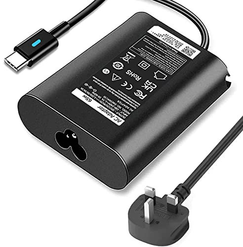 65W 45W USB C Laptop Charger for Dell Latitude 5320 5420 7420 5520 7390 7370 5285 5289 5290 7275 7285 7400 7410 5179 XPS 13 9350 9360 9365 9370 9380 Chromebook 3100 5190 AC Adapter Power Supply Cord