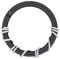Longbeauty 16G 1.2mm Edelstahl Piercing Ringe Segmentring Clicker Nasenringe Ohrringe Nahtlose Hoops für Tragus Knorpel Septum Helix, 8mm, Schwarz/Silber