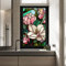 Creperture Bunte Retro Blumen Fensterfolie, Abnehmbar UV-blockierend Wärmeisolierung Nicht Klebend Buntglas Fensterfolie Dekorative Statische Frischhaltefolie Abdeckung für Zuhause,60 X100cm