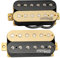 Wilkinson WOHZB Keramik Overwound Open Style Humbucker Pickups Neck Bridge Tonabnehmer Set für E-Gitarre, Zebra