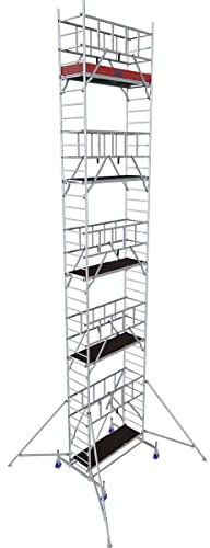 Krause 940186 FahrGerüst Aluminium Rollgerüst fahrbar Arbeitshöhe (max.): 11.30m Silber 237kg