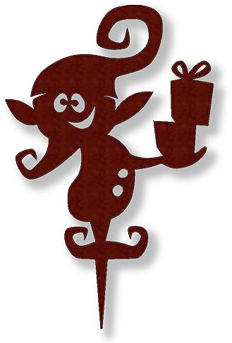 ARTTEC Design Wichtel (Rostdeko) (Stecker) hochwertige Gartendeko aus Metall - Rostdeko für Garten, Balkon & Terasse - Metall Gartenstecker - Made in Germany