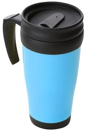 Kabalo Light Blue Thermal Travel Mug Cup Hot Warm Insulated Drinks Flask Outdoor Coffee Tea Lid