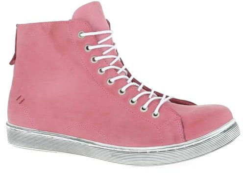 Andrea Conti Damen High Top Sneaker, Koralle, 35 EU