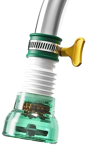 WOBBLO Wasserfilter für Spülbecken | Wasserfilter für Wasserhahn, Filter, 360 Grad drehbar, Filter zur Montage auf Wasserhahn für Badezimmer, Ersatz für die Verlängerung von