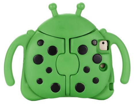 nincyee Funda para tablet infantil para iPad Mini 5ª/4ª de 7.9 pulgadas, Eva resistente a los golpes con soporte plegable, divertida funda de dibujos animados en forma de escarabajo para niños