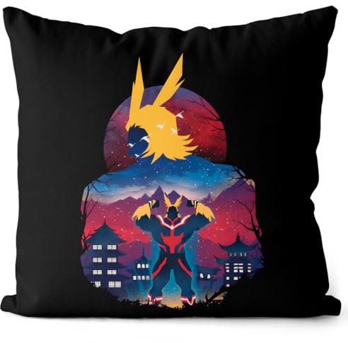 style3 All Might Nights Kissen mit Füllung 40cm Baumwolle Superhero Japan Academia Manga