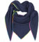 Gloop Damen Schal XXL Dreieckstuch Damen Dreieck Schal Halstuch Baumwolle Musselin Poncho ohne Kratze an Haut Hergestellt in Italien 135 cm×135 cm×220 cm