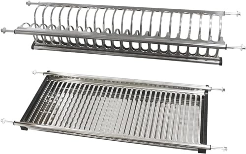 AERREGI Kit Scolapiatti ad incasso completamente in ACCIAIO INOX per Pensili da 60 cm | Design Ad Incasso e Qualità Interamente Inox | Kit scolapiatti di alta qualità resistente e duraturo nel tempo
