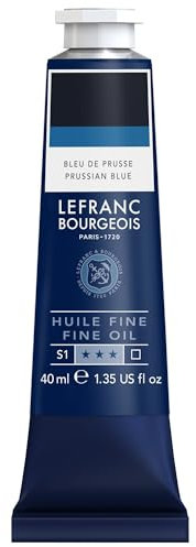 Lefranc Bourgeois Huile Fine Tube 40ml Bleu De Prusse