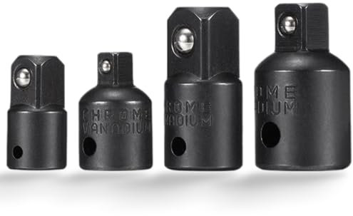 4 piezas adaptador de vaso de impacto, kit reductor de vaso de 1/2 a 3/8 | 3/8 a 1/2 | de 1/4 a 3/8 | de 3/8 a 1/4