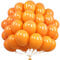 Unisun Orange Luftballons, 50 Stück 12 Zoll Mette Orange Luftballons, Latex Orange Luftballons für Frauen Mädchen Geburtstagsfeier Halloween Babyparty Hochzeit Abschlussfeier Jubiläum Picknick Deko