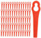 Dxyue 100 lame di ricambio in plastica per STIHL Polycut 2-2 Polycut 3-2 FSA 45 FSA 57 decespugliatore, codice articolo 40080071000