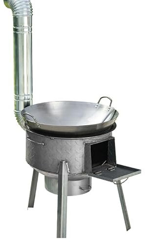 Wood Stove, Rocket Stove, Multi-functional Portable Detachable Firewood Stove, for BBQ Picnic,Cooking, Camping(58cm)