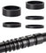 JEXOWIQ 5 pcs Fahrrad Headset Spacer 1 1/8 Zoll Karbon MTB Rennrad Distanzscheiben Fahrrad Ahead Vorbau Spacer Fahrrad Vorbau Headset Spacer Kit Fahrrad Spacer für Fahrräder,Rennräder,MTB,BMX
