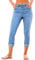Roskiky Sommer Hosen Damen Jeggings Damen Stretch High Waist Mittel Indigo XL