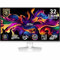 MSI MPG 321URXW QD-OLED 32-inch 3840 x 2160 (UHD) Computer Monitor, 240Hz, Adaptive-Synch, HDMI, DP Port, VESA Mountable, Tilt, Speaker, 0.03ms, White