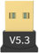 Generic Adaptador USB Bluetooth 5.3 para PC y portátil, mini receptor/transmisor Plug & Play, adaptador inalámbrico Bluetooth para escritorio, portátil, altavoz, mouse, teclado, auriculares