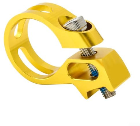 Eawfgtuw Abrazadera de palanca de cambios de bicicleta compatible con Sram X9 X0 XX X01 libera palanca de cambios de aleación de aluminio (dorado)