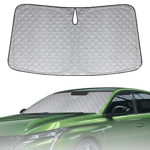 Parasol de Ventana Delantera de Coche Repuesto para Peugeot 308 P5 2021-2025, Parasol para Parabrisas de Coche en el Interior Plegable, Protección UV Reflectante contra el Polvo