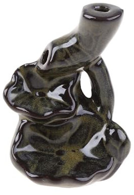 RALIYATX Porte-encens cascade pour support à refoulement en céramique Fontaine à refoulement C - 3