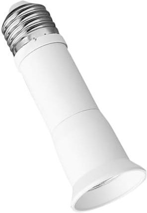 Mikikit Flexible to Adapter Light Socket Extender Usb Bulb Socket Plastic for Outdoor Use