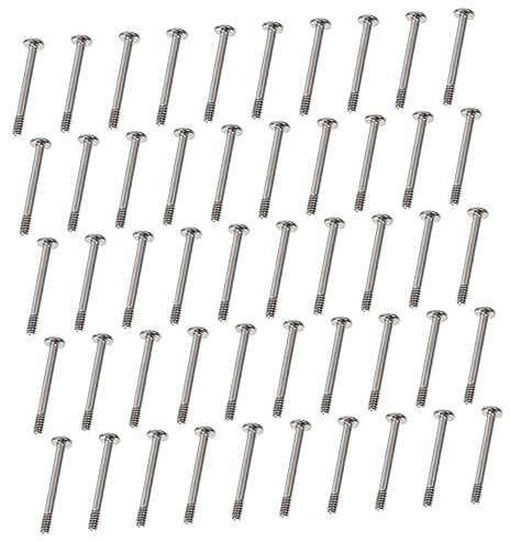KOMBIUDA 50Pcs Computer Case Fan Screws Long Tapping Screws for Cooling Fans Durable Round Head Design for Desktop Power Supply and Water Cooling Systems