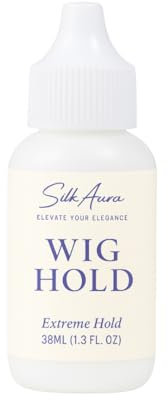 Silk Aura Perückenkleber Lace Front, Starker Halt, Unsichtbare Verklebung, Wasserfester & Ölbeständiger Haarkleber für Perücken, Toupets & Haarteile, 38ml (1.3oz)