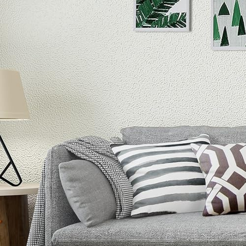 PETSTIBLE Papier peint imperméable et résistant à l'humidité, 50 cm x 280 cm, papier peint autocollant pour décoration murale pour chambre à coucher, salon (jaune clair)