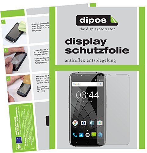 dipos I 6x Screen Protector matte compatible with Oukitel U22 (5,5 inch) Protection Films (3x front & 3x back)