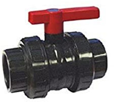 Cepex AQ PVC Kugelhahn 25 mm, Schwarz, 11 x 2.5 x 2.5 cm