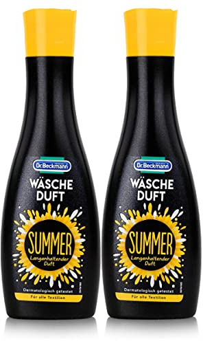 Dr. Beckmann Wäscheduft Summer | für frischen und langanhaltenden Duft | ohne Weichspüler und für alle Textilien geeignet | 2er Pack (2x 250 ml)