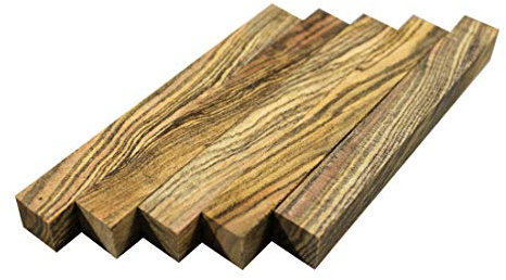 5pcs/10pcs/20pcs/30pcs/40pcs/50pcs Tiger Stripe Wood Turning Blanks Craft Pen Block Woodworking Project Kits 127mmx15mmx15mm (5)