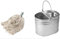 Heavy Duty Metal Galvanised Mop Bucket + 5 Cotton Floor Mop Head Set Strong 14 LTR