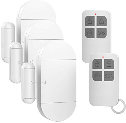 Allarme per porte e finestre quando aperto per la sicurezza dei bambini a casa, con telecomando, sensore magnetico per ingresso porta, allarme per negozio/garage, allarme forte da 130 dB, 4 modalità