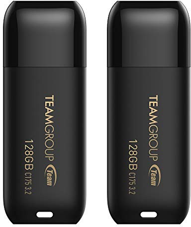 TEAMGROUP C175 128 GB 2 Pack USB 3.2 Gen 1 (USB 3.1/3.0) Flash Drive, Externer Speicher, Daumenlaufwerk Memory Stick