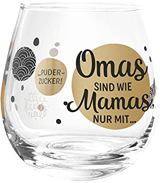Trinkglas, Whiskyglas, Wasserglas oder auch Weinglas für die Oma mit Spruch Omas sind